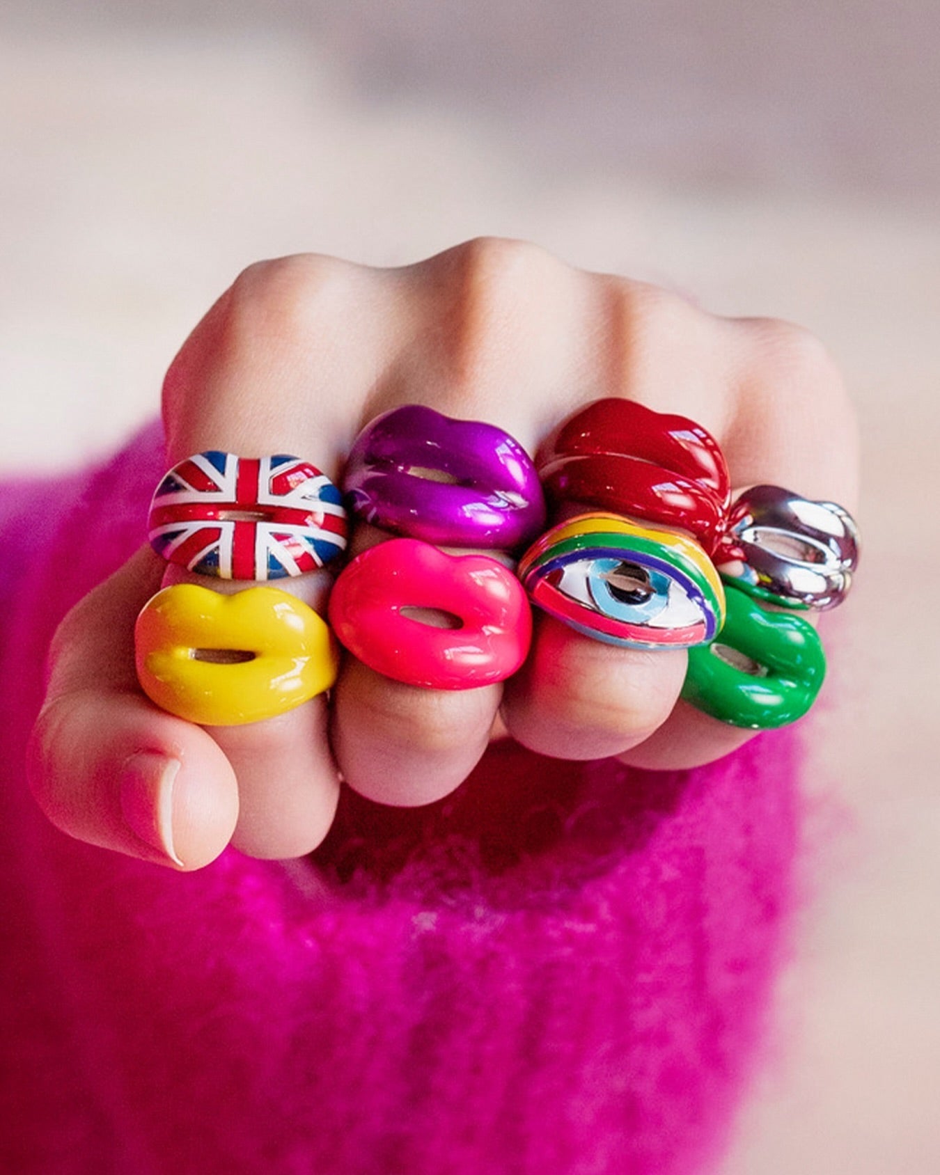 Luxury Chunky Rings: Bold, Statement Jewellery From Hot Lips By Solange