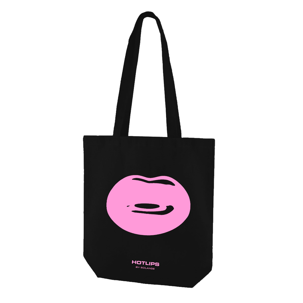 Hotlips lip tote bag Black and Pink