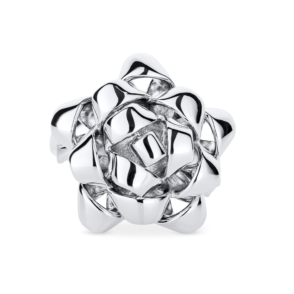 Gift Ring Red silver by Solange Azgury-Partridge front view