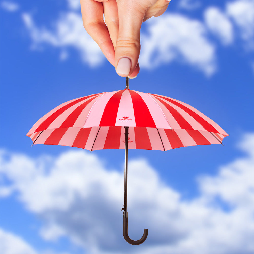 Hot lips by Solange Jolly Brolly umbrella red and pink