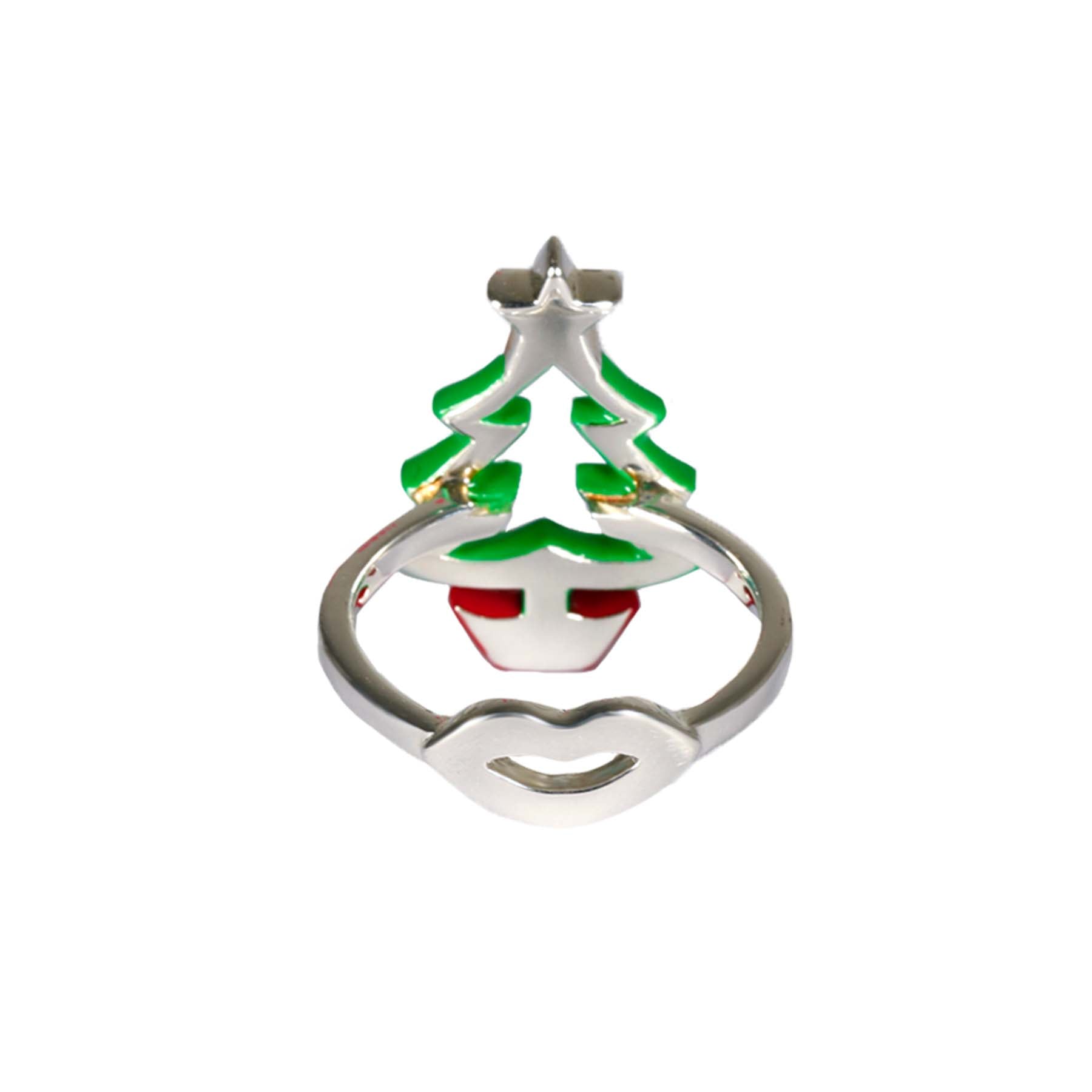 Christmas Tree Hotglyph ring by British designer Solange Azagury-Partridge back view