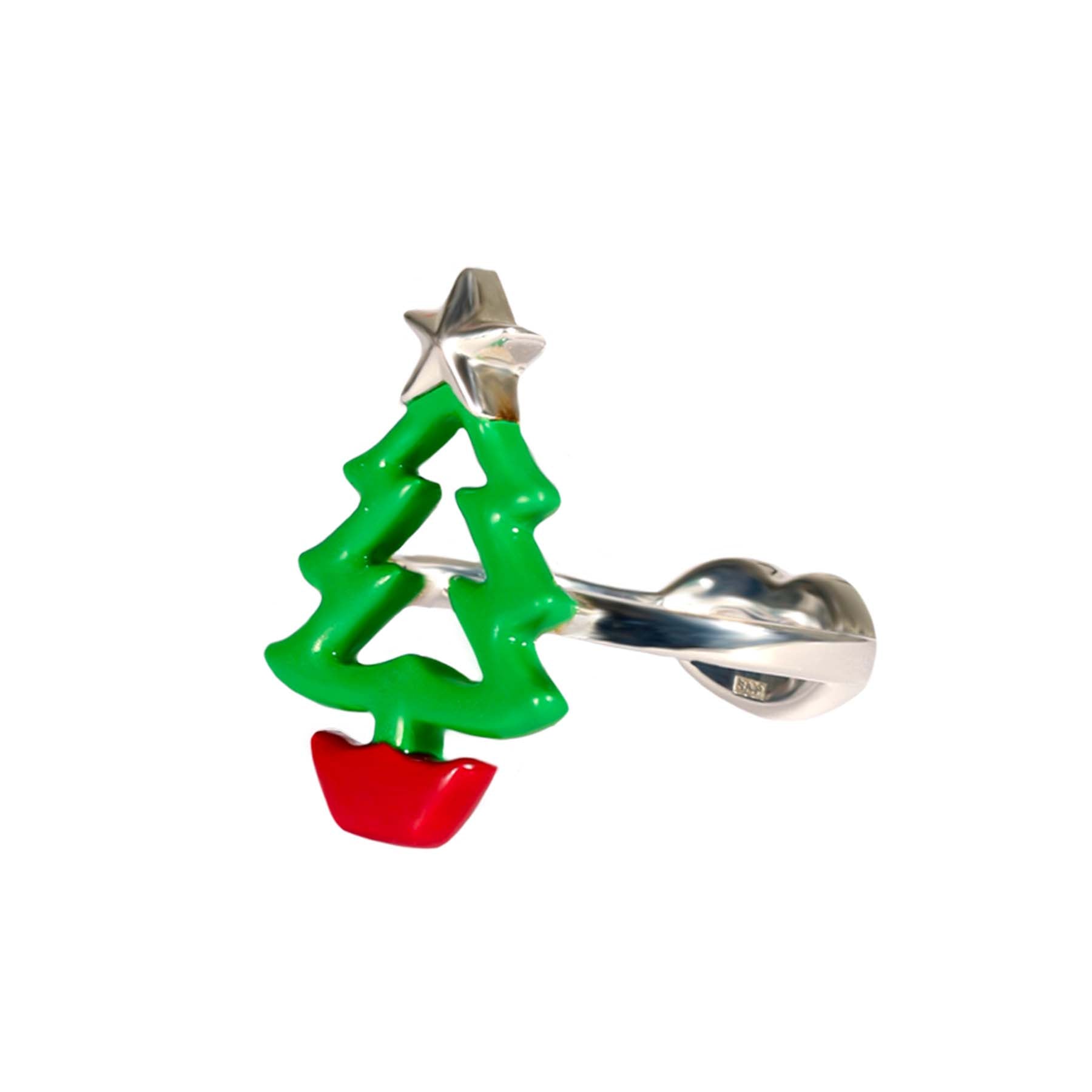 Christmas Tree Hotglyph ring by British designer Solange Azagury-Partridge side view