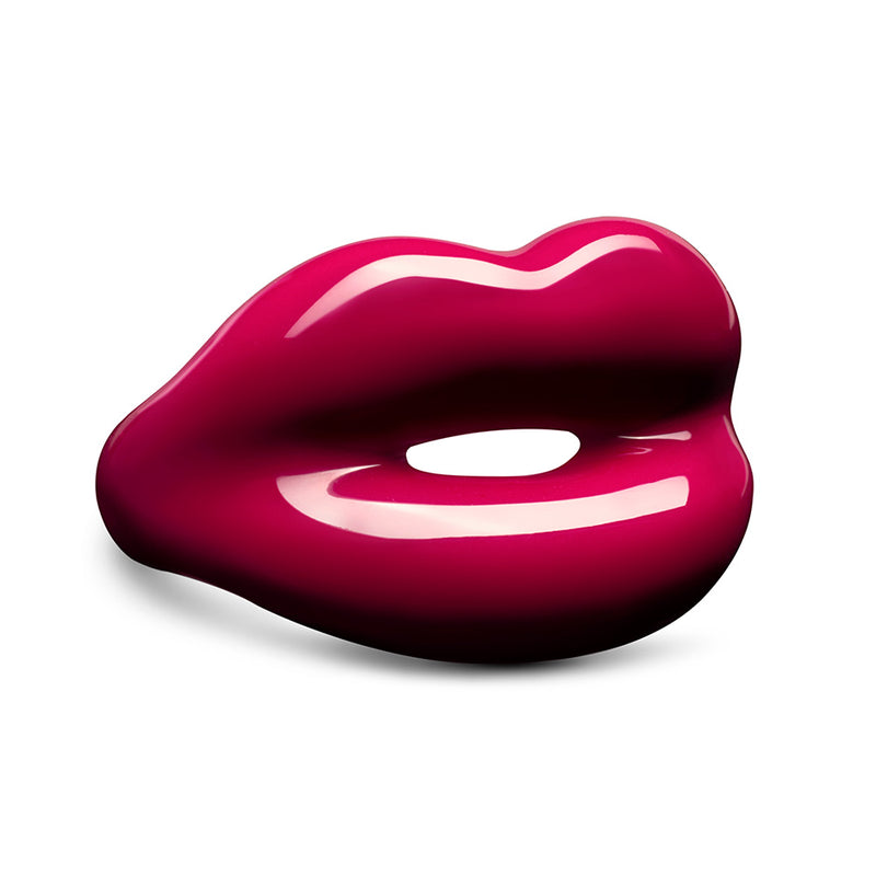 Hotlips by Solange Deep Red Silver and Enamel Lip Shaped Ring By Solange Azagury-Partridge Side View