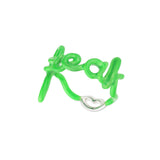 Freak Hotscript by Solange ring in neon green enamel
