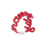 Naughty Hotscript by Solange ring in classic red enamel - side