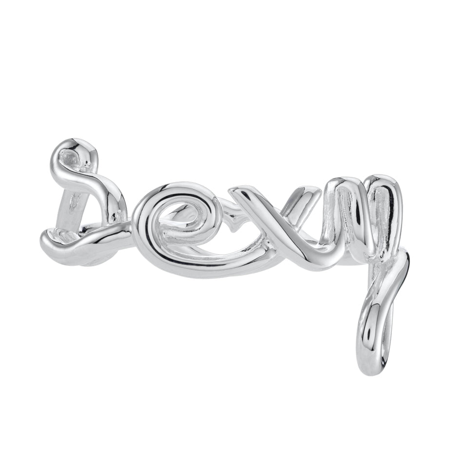 Sexy Hotscripts Ring - Silver - Hotlips By Solange