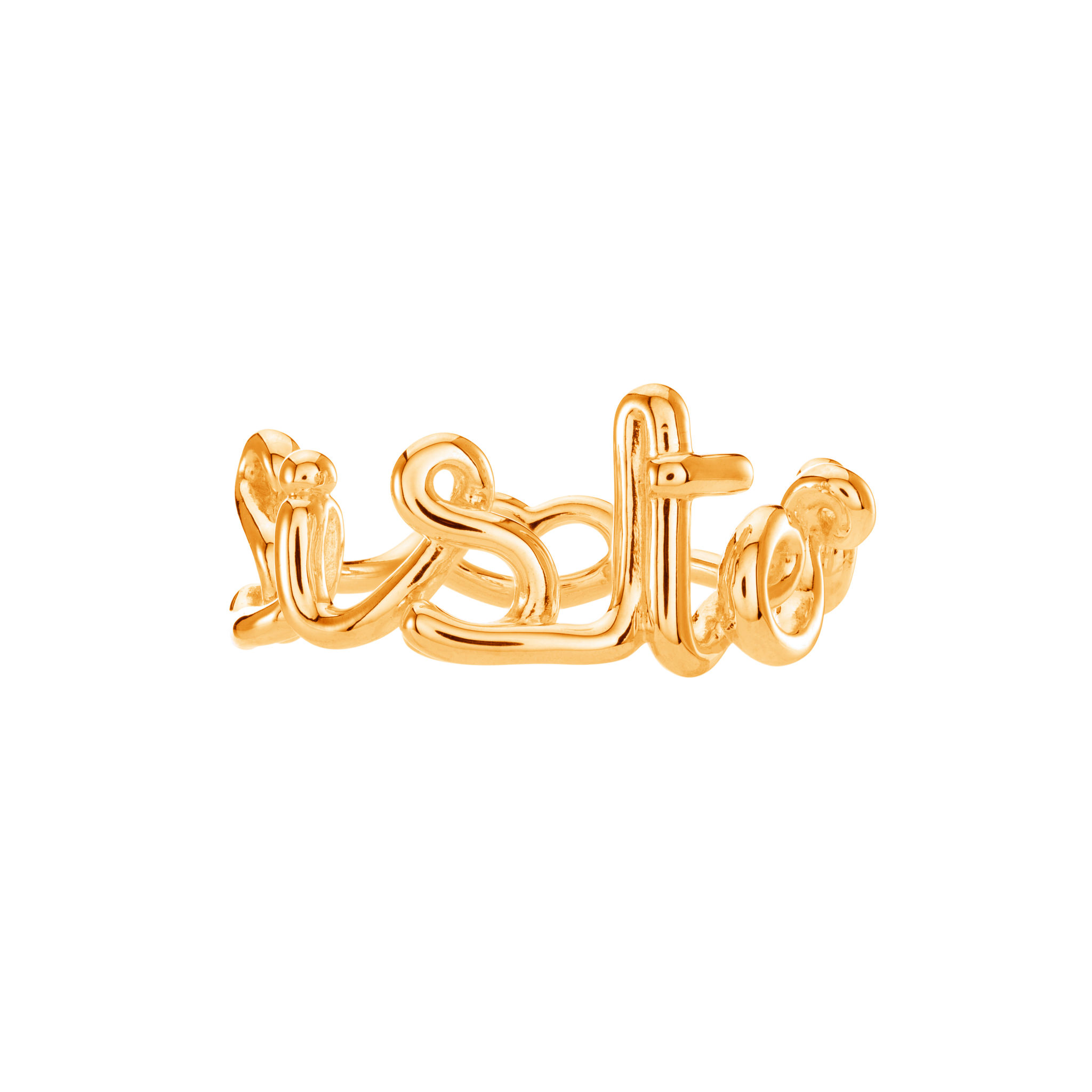 Sister Hotscripts Ring - Vermeil - Hotlips By Solange