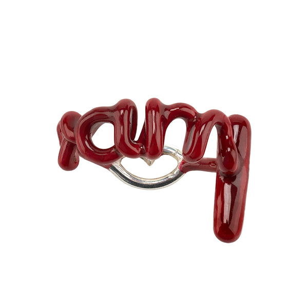Vamp Hotscripts Word ring by Solange - front view