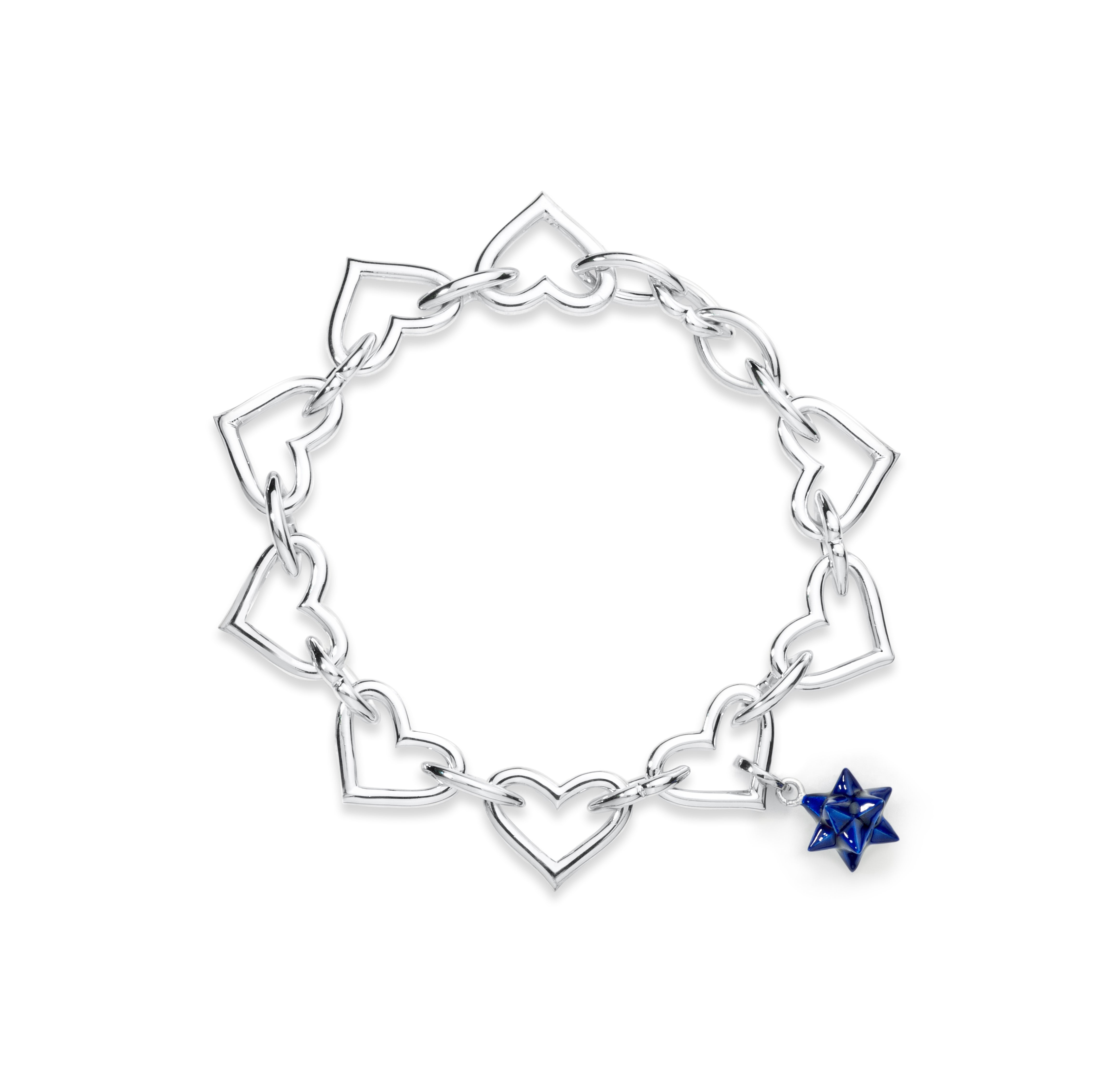 Lots of Love and Kisses Bracelet Silver