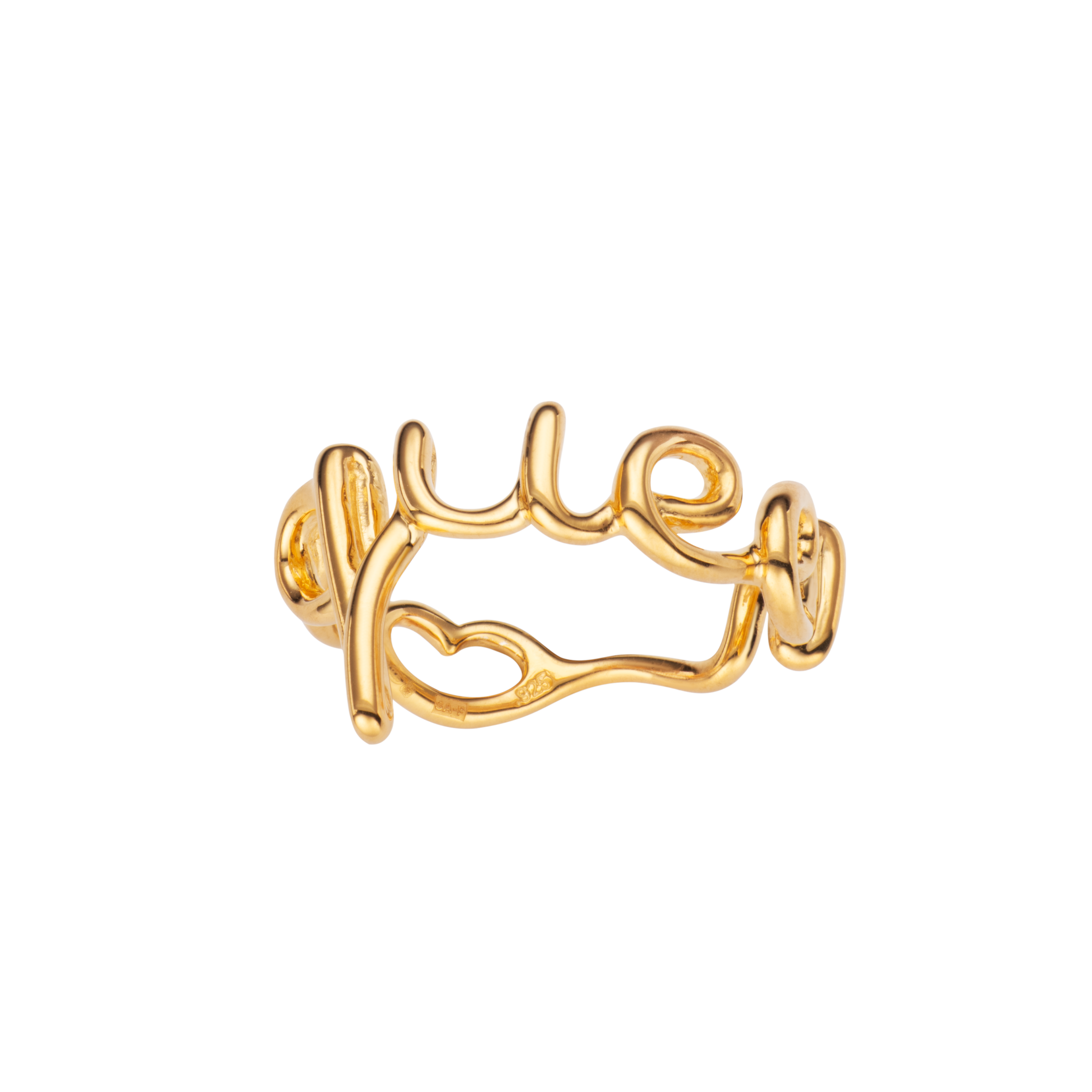 Queen Hotscripts Ring - Vermeil - Hotlips By Solange