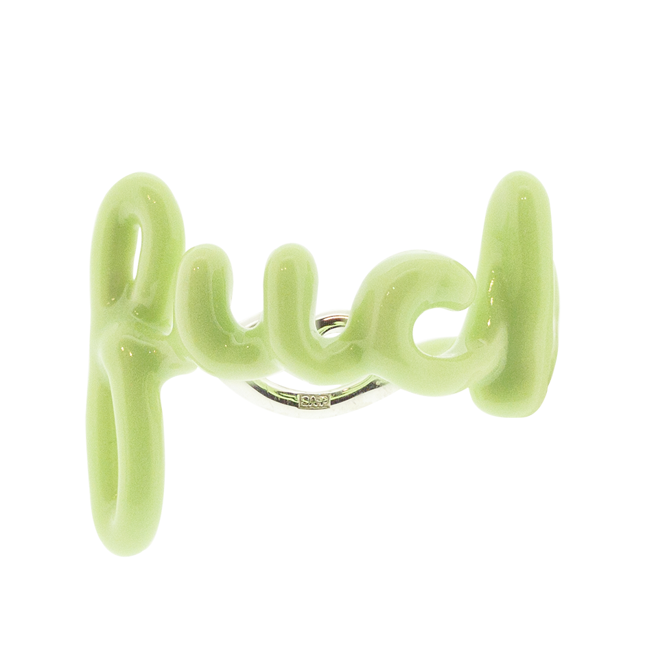 F*ck Hotscripts Ring - Silver and Enamel - Glow in the Dark - Hotlips ...