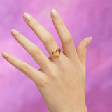 HotglyphGold_Heart_P_Front_HR 1000 × 1000px Heart Motif Hotglyph Ring in Gold Plated Silver Vermeil by Hotlips by Solange On Models Hand