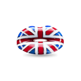 Union Jack Flag Hotlips Ring by Solange front view