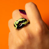 Snake Hotlips Ring by Solange on hand