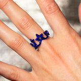 Star Hotscripts Ring Enamel Blue on hand