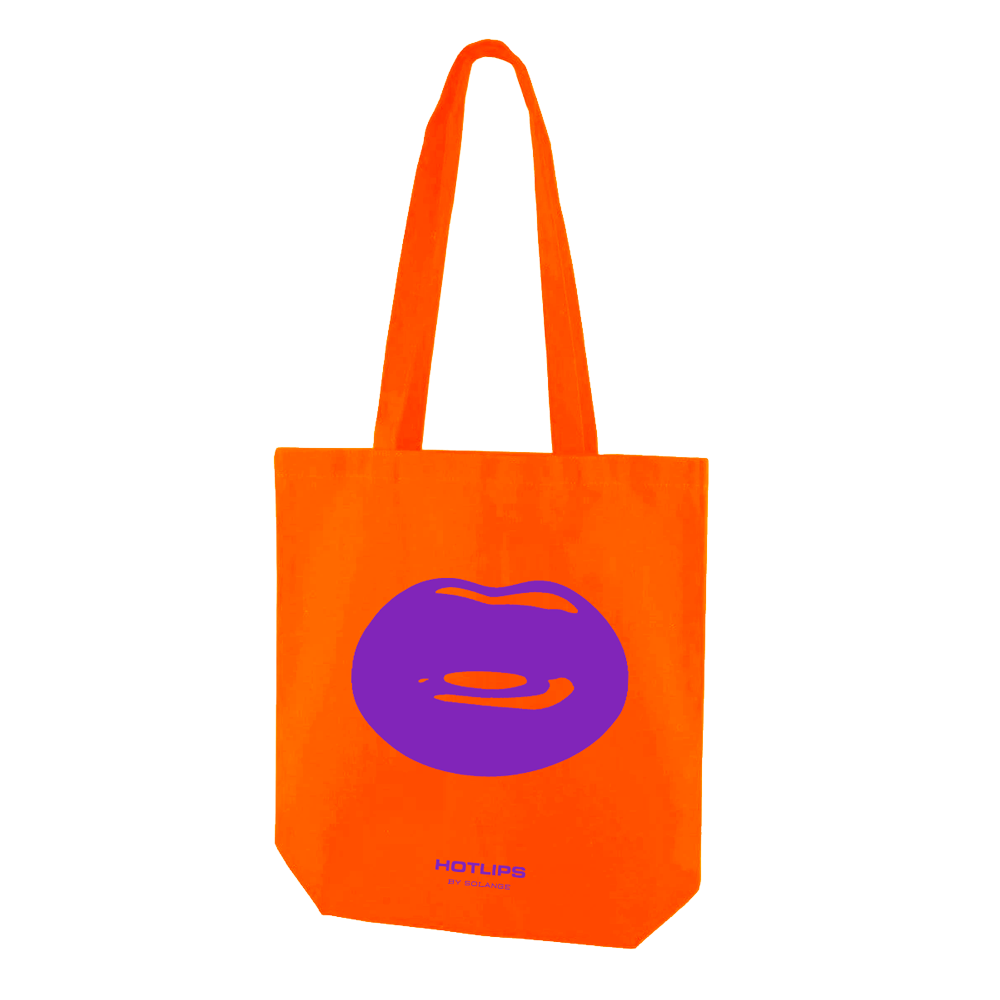 Hotlips tote bag Orange and Purple
