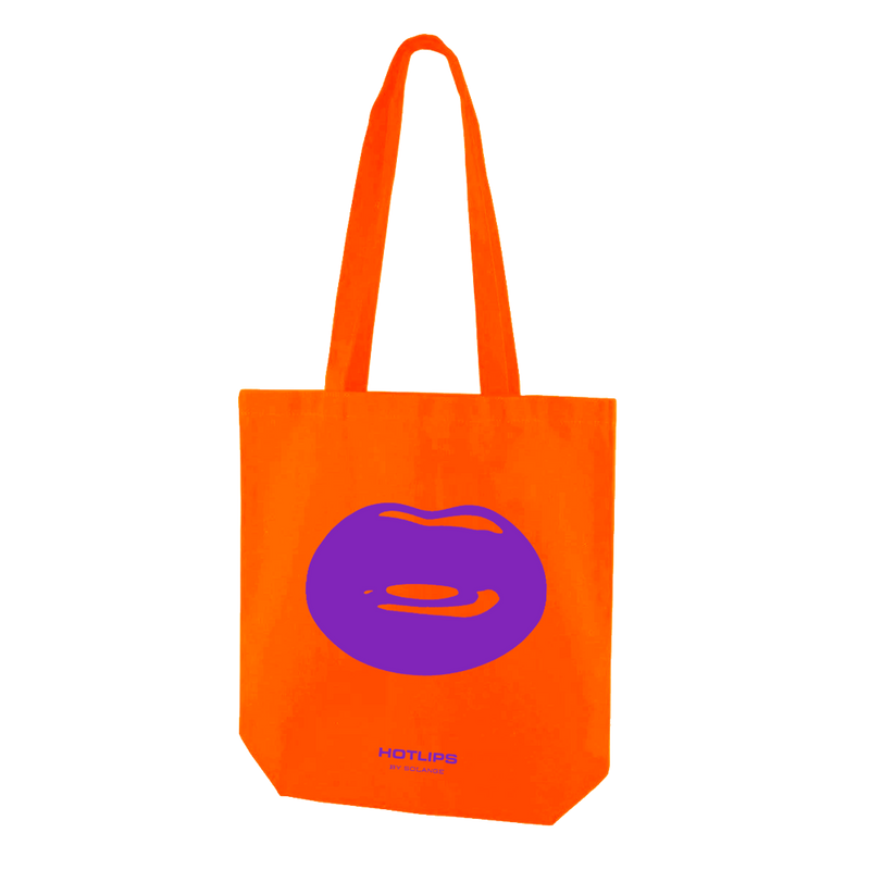 Hotlips tote bag Orange and Purple