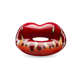 Very Red Flame Hotlips by Solange ring front view