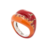 Very Red Flame Hotlips by Solange ring side view